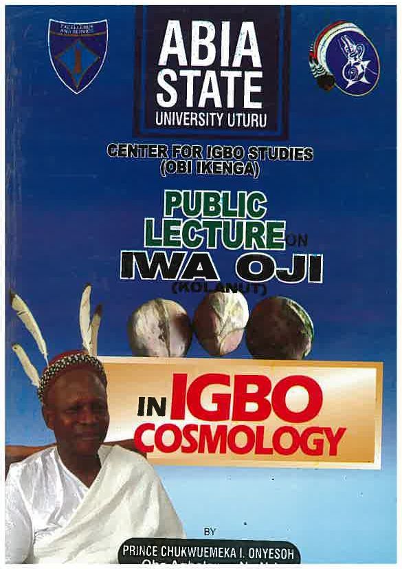 10. Public Lecture on Iwa Oji in Igbo Cosmology - C. Onyesoh - Cover